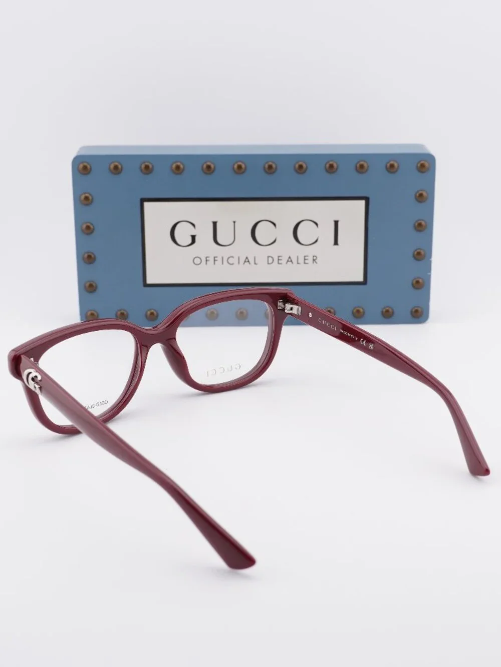 Gucci GG1978O 007 Square Eyeglasses 54mm - Bordeaux